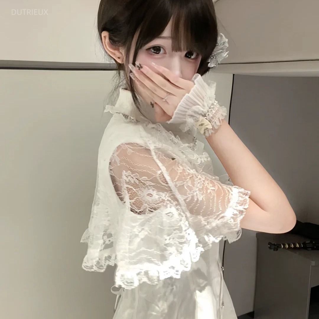 Korean Style A Line Shirt Dress - Japanisches Gothic Y2k-Stil Strass-Schleifenkleid für Damen,