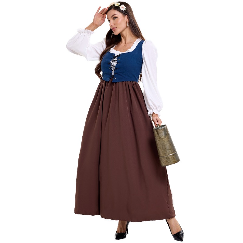 Damen-Vintage-Bauernkostüm, Ob – Tops Bewertung und Preis